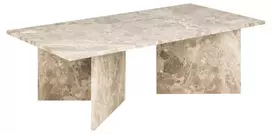 Vega žurnalinis staliukas, Viršus marmurinis rudas, marmurinis rudas, 140x70x42 cm
