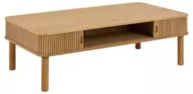 Langley žurnalinis staliukas, Viršus ąžuolo fanera, ąžuolas, 130x70x40 cm