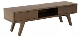 A-Line televizoriaus spintelė, Viršus ąžuolo faneruotė, dūminė, ąžuolo faneruotė, dūminė, 150x40x45 cm
