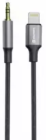 Swissten Audio Adapter Textile Lightning - 3.5mm Jack Cable 1.5m