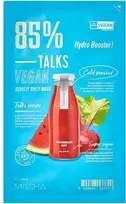 Missha - Vegan face mask Talks Vegan Squeeze Hydro Booster (Sheet Mask) 27 g