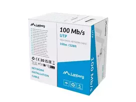 Cable LAN UTP 100MB/S CCA wire 100M grey