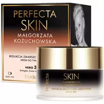PERFECTA_Skin Małgorzata Kożuchowska stangrinamasis kremas nuo raukšlių 50+ su peptidais, kolagenu, eritritoliu ir prebiotikais 50ml