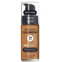 REVLON_ColorStay su pompa Makiažo pagrindas mišriai ir riebiai odai SPF15 400 Caramel 30ml