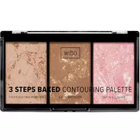 WIBO_3 Steps Baked Contouring Palette 10g veido kontūravimo paletė
