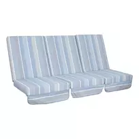 Sūpynių pagalvėlės MONTREAL 114x52x9cm, grey-beige stripe, 3pc