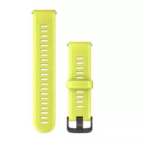 Apyrankė Garmin Watch Bands, Amp Yellow Silicone with Slate Hardware