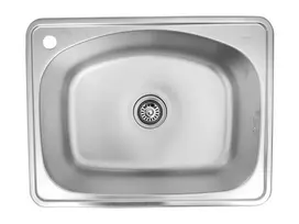 Nerūdijančio plieno plautuvė D6248X su sifonu