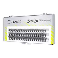 CLAVIER_BeDU2O Dvigubos apimties blakstienų kuokšteliai Mišinys 8-10-12mm