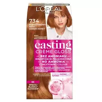 L'OREAL_Casting Creme Gloss plaukų dažai 734 Amber Honey