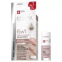 EVELINE_Nail Therapy 6in1 Care & Colour koncentruotas nagų kondicionierius Shimmering Nude 5ml