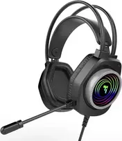 Ausinės Swissten Gunner RGB Gaming Headset Black