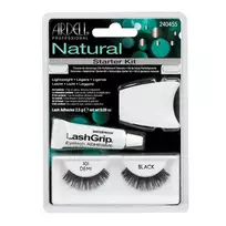 ARDELL_SET Natural 101 1 pora dirbtinių blakstienų juoda + blakstienų klijai 2,5 g + blakstienų aplikatorius
