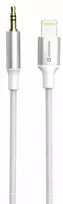 Swissten Audio Adapter Textile Lightning - 3.5mm Jack Cable 1.5m