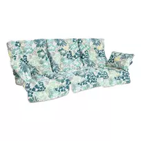 Sūpynių pagalvėlės ROMA 108x56x10cm, light floral, 3pc