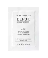 Depot, 500 Beard & Mustache Specifics No. 501, Pro-Vitamin B5, Beard Shampoo, Moisturizing & Clarifying, 10 ml
