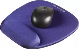 Mouse pad, ergonomic, foam, blue