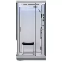 Garinė Dušo Kabina AMUE-H1000-13R Balta 100x100x217 cm.