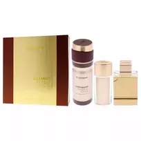 SET AL HARAMAIN Amber Oud Gold EDP spray 75ml + EDP spray 30ml + BODY SPRAY 200ml