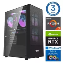 INTOP AQUA Ryzen 7 7700X 32GB DDR5 2TB SSD M.2 NVME RTX5060Ti 16GB WIN11Pro