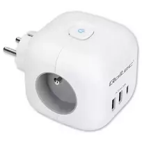 Power cube 6in1 extension cord 3xAC USB