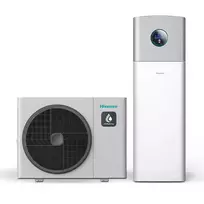 Hisense Hi-Therma Integra šilumos siurblio KOMPLEKTAS Su integruotu nerūdijančio plieno boileriu 16kW/3f AHW-160HEDS1+AHS-160HEDSAA-23