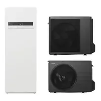 Panasonic šilumos siurblio KOMPLEKTAS su integruotu boileriu 185l, R32, K karta,  3 kW WH-ADC0309K3E5AN / WH-UDZ03KE5