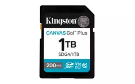 Kingston SDXC Canvas Go Plus Gen4 1TB C10 UHS-I U3 V30