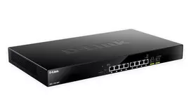 D-Link DMS-1100-10TP tinklo komutatorius Valdomas L2 2.5G Ethernet (100/1000/2500) Maitinimas per Eternetą (PoE) 1U Juoda
