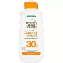 GARNIER Ambre Solaire Hydra 24h Protect High Protection Milk SPF 30 - apsauginis pienelis nuo saulės, 175ml