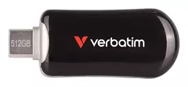 "STICK Verbatim Plectra Black 512GB USB-C Flash Drive 30227"