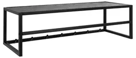 Seaford coat rack, Frame steel matt black, 77x28x22 cm