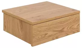 Avignon bedside table, Top paper matt wild oak, 37x32x13 cm