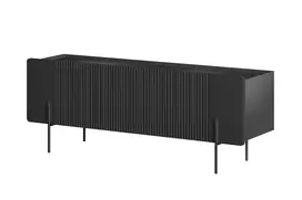 TV staliukas Malmi 150 cm, juoda Juodos kojos
