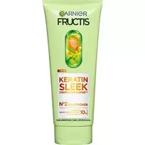GARNIER Fructis Keratin Sleek Conditioner - kondicionierius sausiems ir garbanotiems plaukams, 200 ml