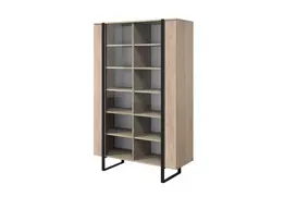 Vitrina Verica 120 cm, ąžuolas juodos kojos