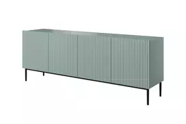 Komoda Nicole 200 cm, juodos kojos