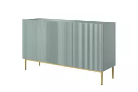 Komoda Nicole 150 cm, auksinės kojos