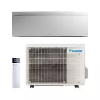 Daikin SIENINIS Emura serijos 3.5 kW šilumos siurblio oras oras komplektas FTXJ35AW+RXJ35A, baltas