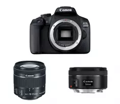 Canon EOS 2000D + EF-S 18-55mm F4-5.6 IS STM + EF 50mm F1.8 STM