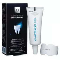 WOOM_SET momentinis dantų balinimo rinkinys balinimo gelis 30ml + dantų dangtelis