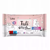 LUBA_Tuli drėgnos kūdikių servetėlės su vandeniu ir pantenoliu 72vnt.