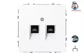 Kompiuterio lizdas LIREGUS MODERN, 2vt., mat. baltos spalvos