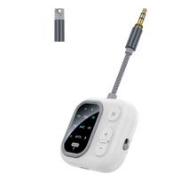2 viename aptX-Adaptive AD/HD/LL AAC Bluetooth garso siųstuvas-imtuvas 3,5 mm AUX HiFi muzika Daugiajungtis lėktuvo belaidis adapteris Enhanced Version