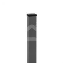 Stulpas tvorai 100x100 mm, H3,0 m, sienelė: 3,0 mm, su PVC laikikliu