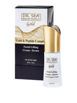 DR. SEA Stangrinantis kremas-serumas veidui su auksu ir peptidais, 30 ml