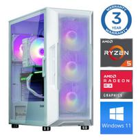 INTOP Ryzen 5 5500 32GB 1TB SSD M.2 NVME RX580 8GB WIN11 White
