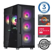 INTOP Ryzen 5 5500 16GB 500SSD M.2 NVME RX580 8GB no-OS Black