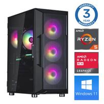 INTOP Ryzen 5 5500 16GB 500SSD M.2 NVME RX580 8GB WIN11 Black