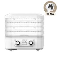 5 padėklų maisto dehidratorius su reguliuojama temperatūra, automatinė maisto džiovinimo mašina maistui ir vytintai mėsai, AVE UK Plug